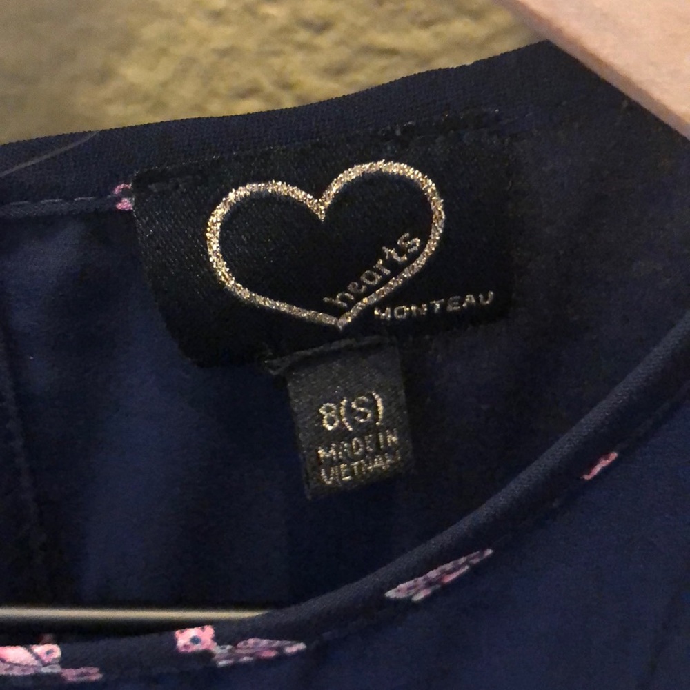 🌺 New youth girls size 8 Hearts brand dress - Picture 5 of 8